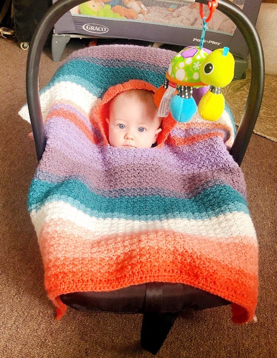 Crochet Car Seat Poncho Pattern Velcromag