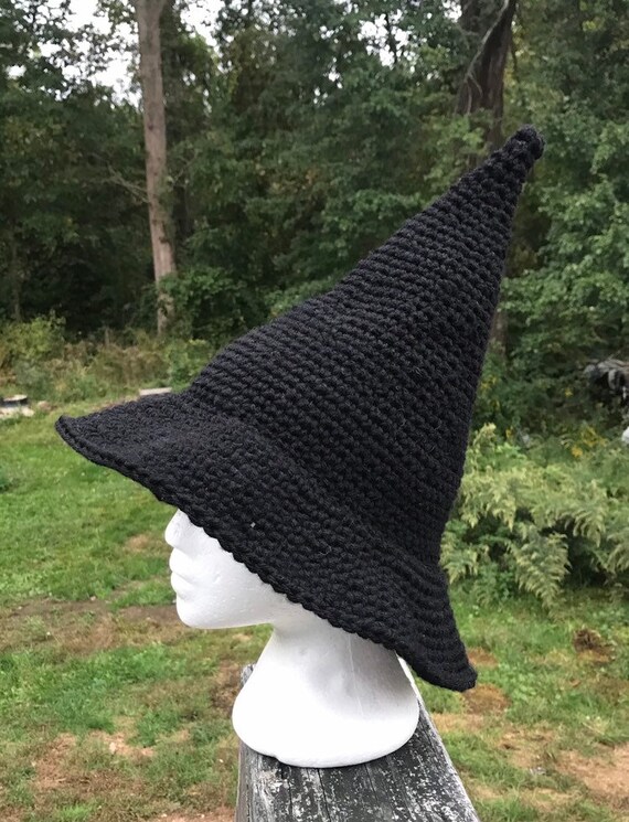 Trounistro 2 Pack Halloween Witch Hat Warm Wool Hats for Women Halloween Party Decor