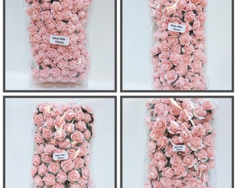 100 Open Rose's, Handmade Mulberry Paper Flowers #SAA-006