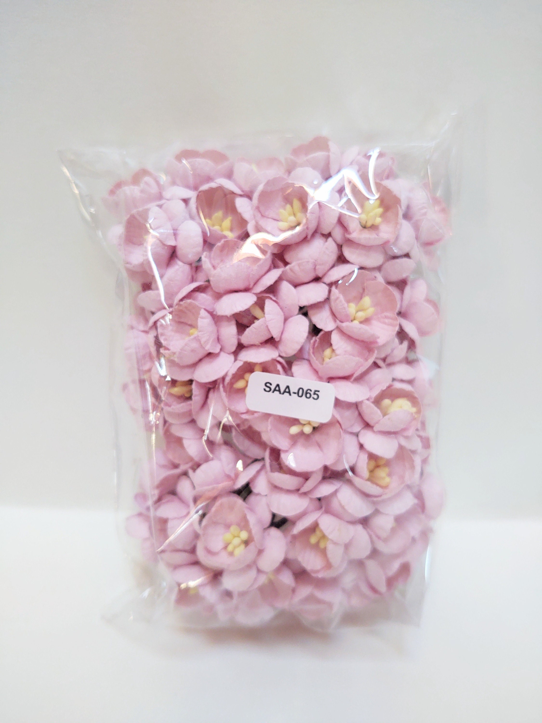 クラシック Blossoms, Cherry 50 Lilac Mulberry Handmade Purples, Mix or 額縁