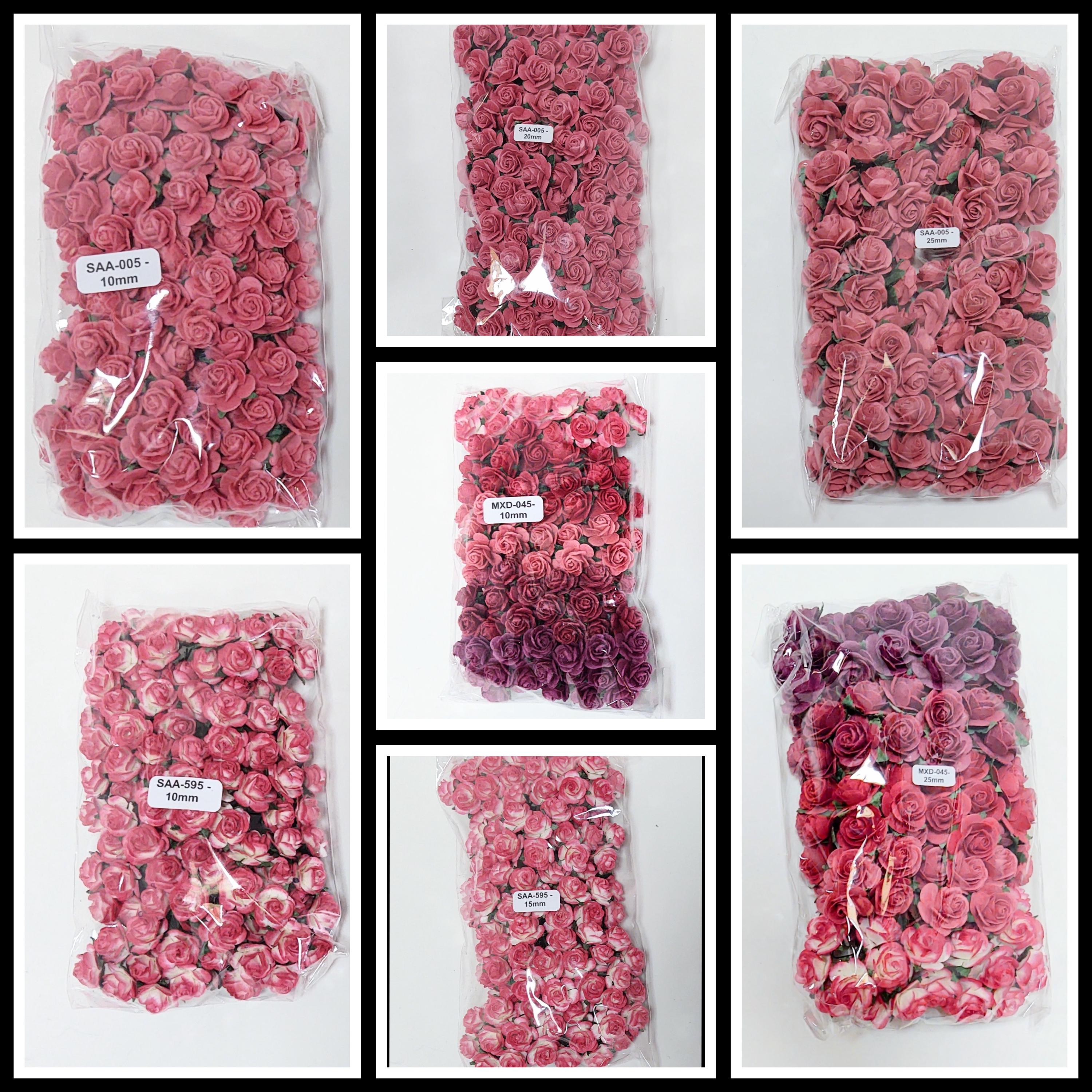 100 Red Roses Paper 100 Red Roses, Handmade Mulberry Paper Open Roses #SAA-005, #SAA-595, # ...