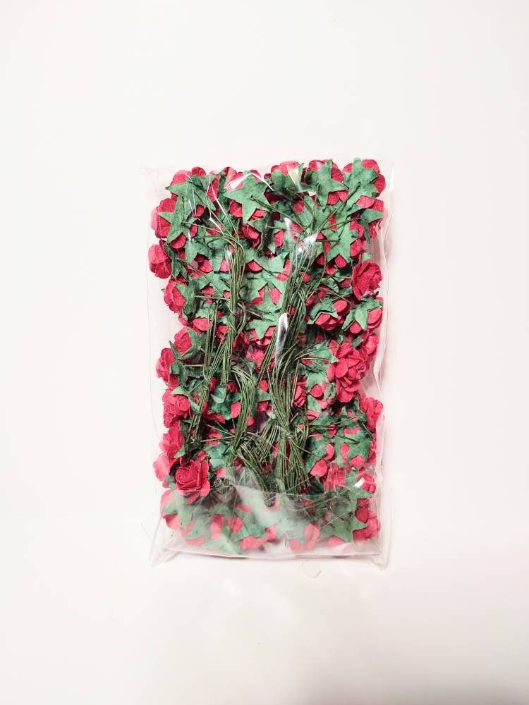 100 Red Roses Paper 100 Red Roses, Handmade Mulberry Paper Open Roses #SAA-005, #SAA-595, # ...