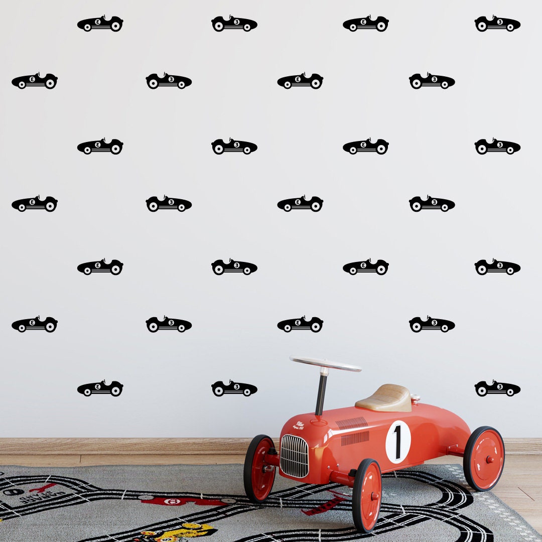 Race Cars Decals Set For Boy S Nursery And Kids Rooms Race