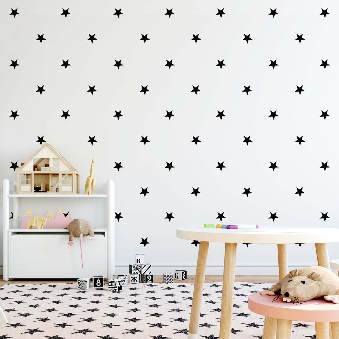star wall decor for nursery
