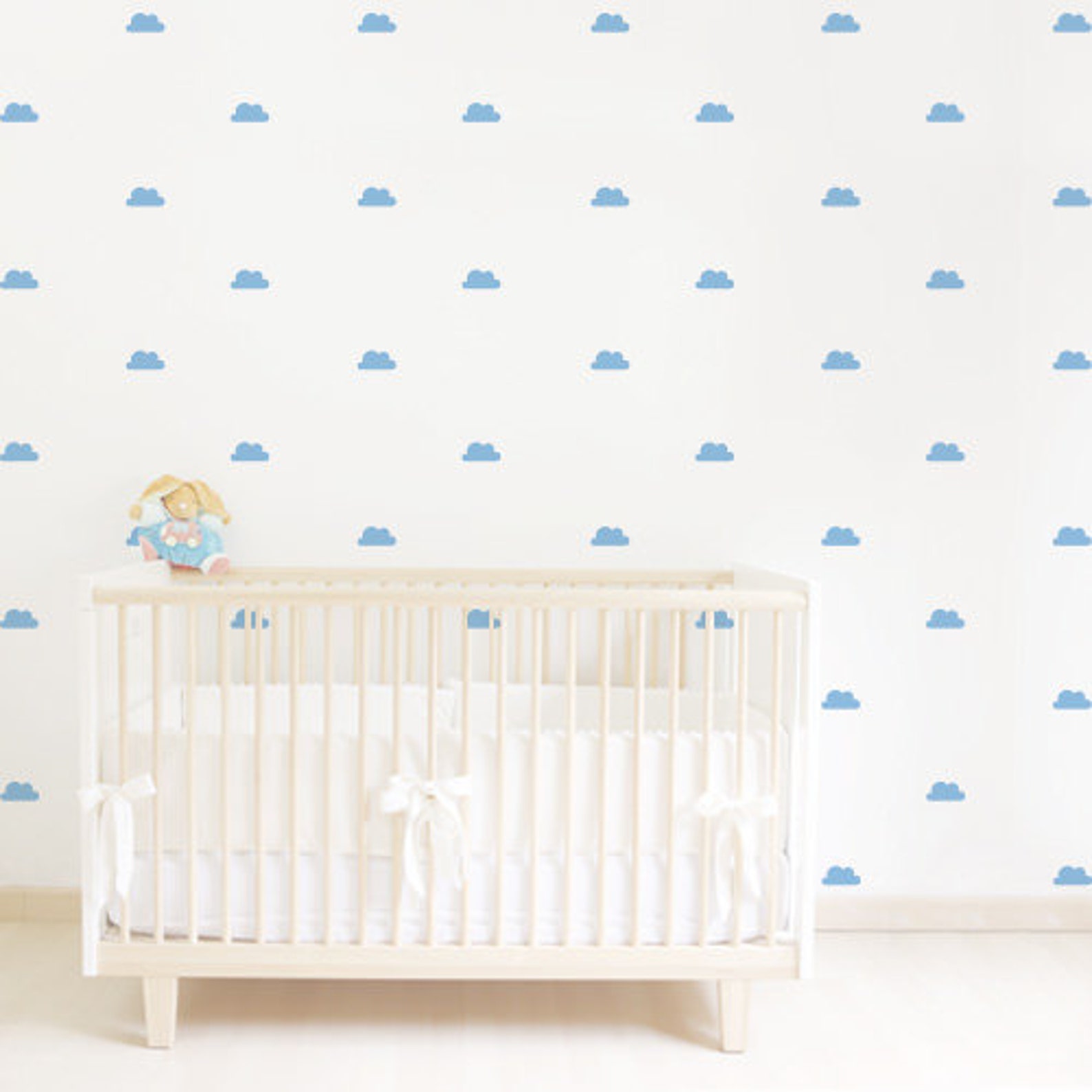 Cloud Nursery Decal Clouds Wall Decal Cloud Decals Sky Wall Etsy