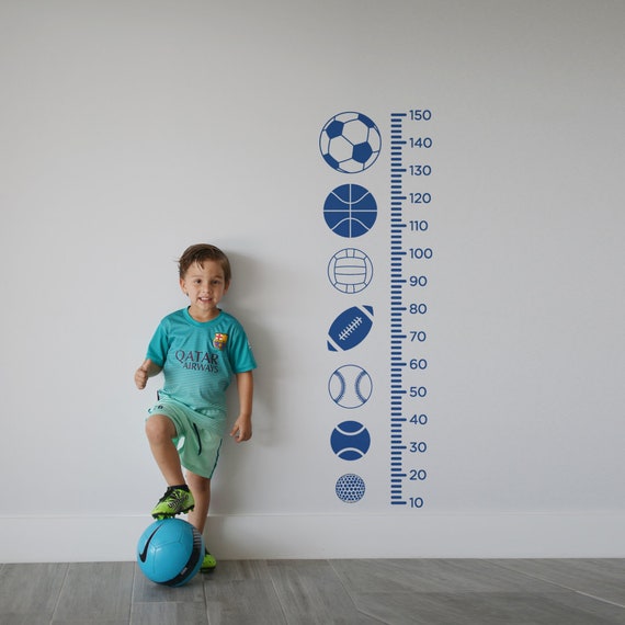 Sports Growth Chart Wall Decal