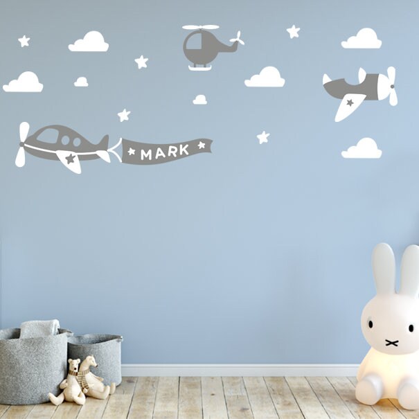 Airplane Decals Airplane Wall Decals Childrens Room