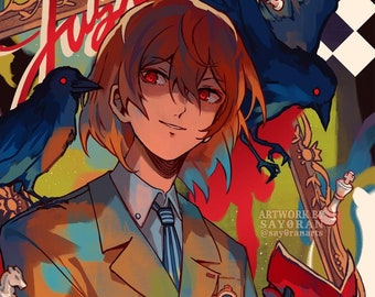 P5 Goro Akechi "Justice" 5x7" Mini Foil Print