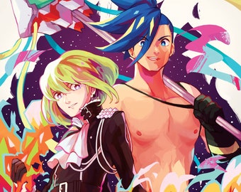 Promare Galo & Lio Holographic Print 11x14"