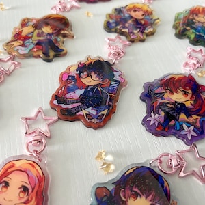 P5 2.5" Glitter Epoxy Acrylic Charms