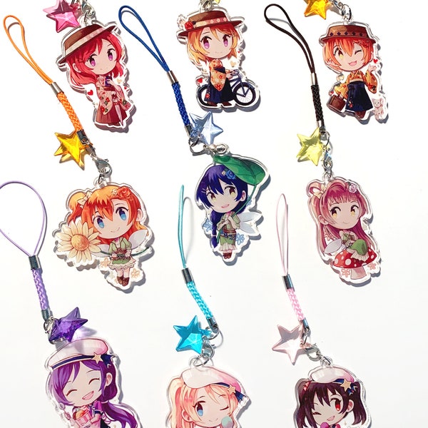 Love Live Muse 2" Clear Double-sided Acrylic Charms