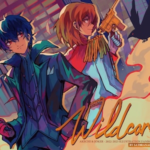 P5 Akechi & Joker WILDCARD Illustration Fanbook image 1