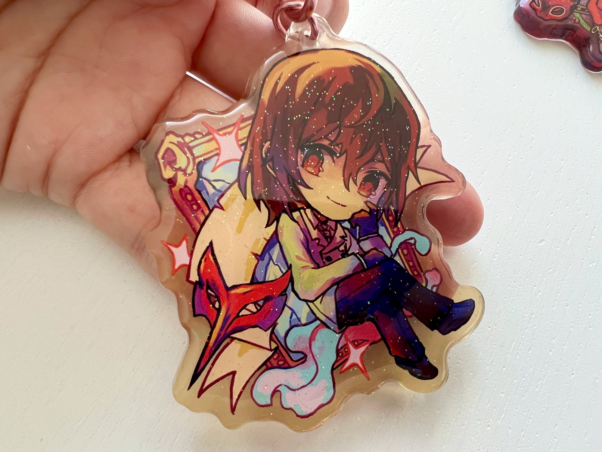 P5 Glitter Epoxy Acrylic Charms - Etsy