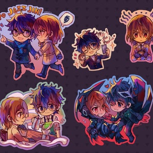 P5 Akechi & Joker Vinyl Stickers