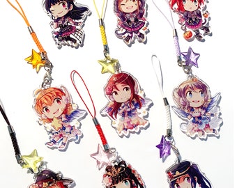 Love Live Aqours 2" Clear Double-sided Acrylic Charms