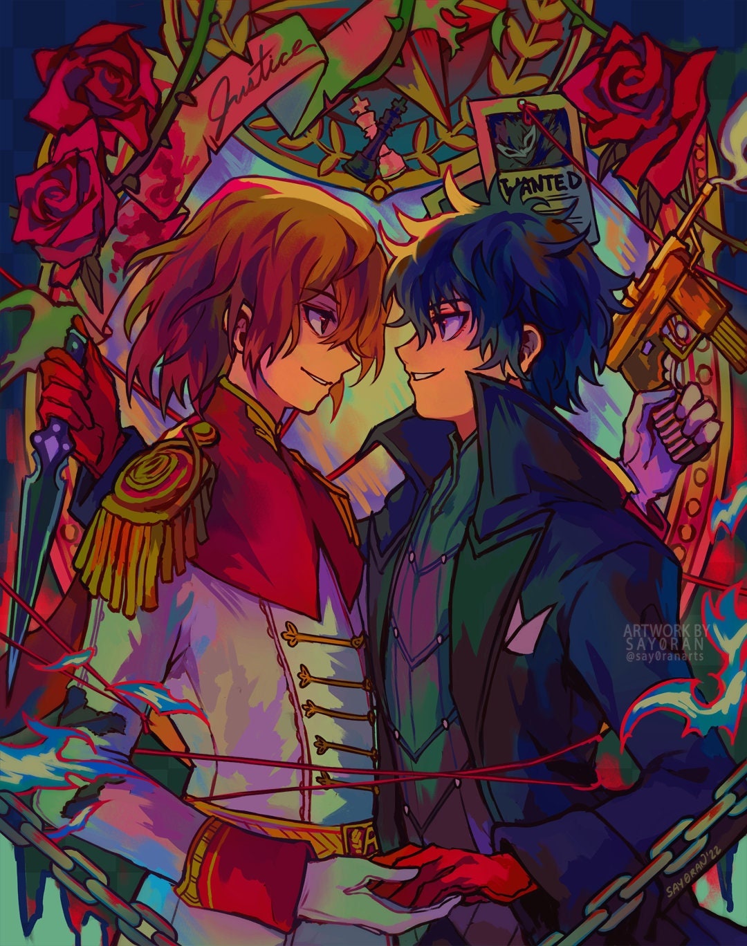 P5 Joker & Akechi Fated Rivals 11x14 Print Etsy