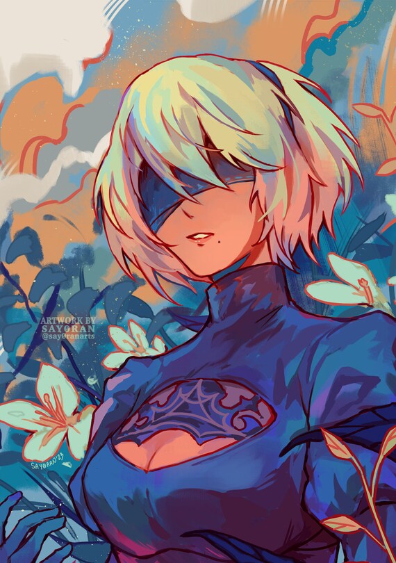 Nier 2B & 9S Mini Prints 5x7