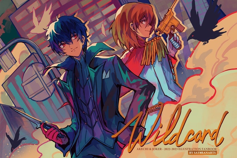 P5 Akechi & Joker WILDCARD Illustration Fanbook image 1