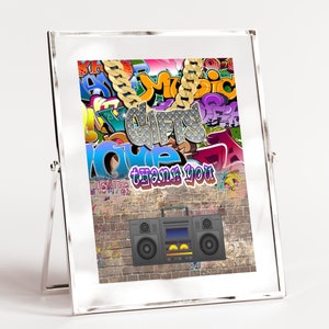 DIGITAL FILE  Gifts Sign, 5x7 and 8x10, Hip Hop Throwback 80s 90s House Party, 80s baby, 90s baby, H001