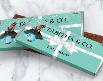 BEWERKBARE Paris Blue Candy Bar Label | Bruids douche decor | 1e verjaardag | Babyshower | Thema Parijs | Zoet 16 | Quinceañera | PB08