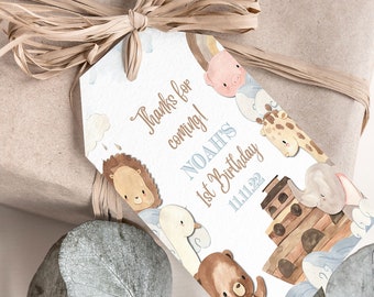 Noah's Ark Favor Tag | Noah's Ark Theme | Baby Shower | Kids Birthday Party | Baptism | First Birthday | Biblical | NA22