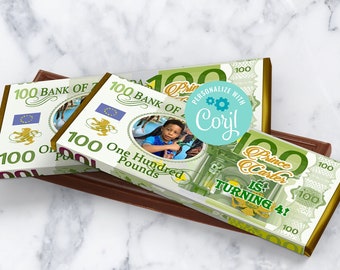 BEWERKBARE Candy Bar Label | Koninklijke babyshower | Corjl digitale download| Safaribaby| Jungle-babyshower| COA-01