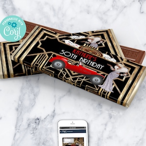 EDITABLE Harlem Nights Candy Bar | DIGITAL FILE |Gatsby Themed| Flapper | Roaring 20s | Casino|  Harlem Nights