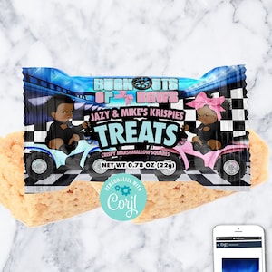 DIGITAL FILE 4 Wheeler| Burnouts or Bows Gender Reveal Treat Label | Party Decor | Burn outs or Bows | Motorcycle |