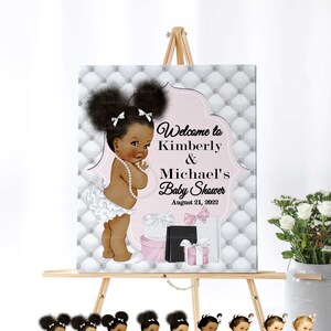 EDITABLE Pink Paris Welcome Sign | Baby Shower| Paris Theme | PP22