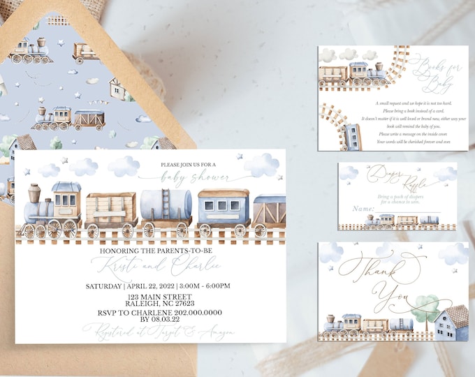 Two Train Invitation This item is unavailable - Etsy