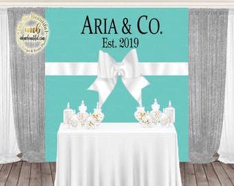 personalized tiffany and co backdrop