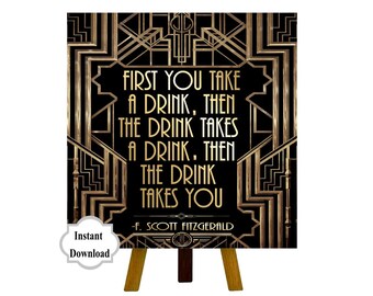 Prinyable Welcome 1929 Roaring Twenties Party Decoration Etsy