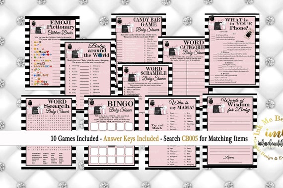 DIGITAL FILE Baby Shower Games, Fashion Baby Shower, Baby Shower Decor Il_570xn
