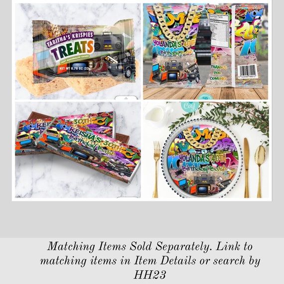 Editable Hip Hop Throwback Birthday Party Invitation Bebe Etsy France