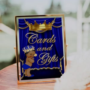 AFDRUKBARE Royal Baby Shower Print kaarten en cadeaus, Royal Baby Shower Decor, Royal Collection RB-004
