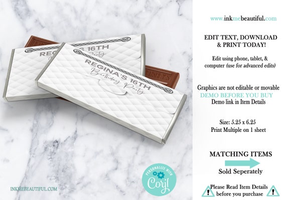 EDITABLE | Paris Theme Candy Bar Label | Paris Theme | Baby Shower | Parisian Theme PP22 Il_570xn