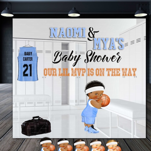 DIGITAL FILE Basketball Theme Baby Shower Photo Backdrop Etsy