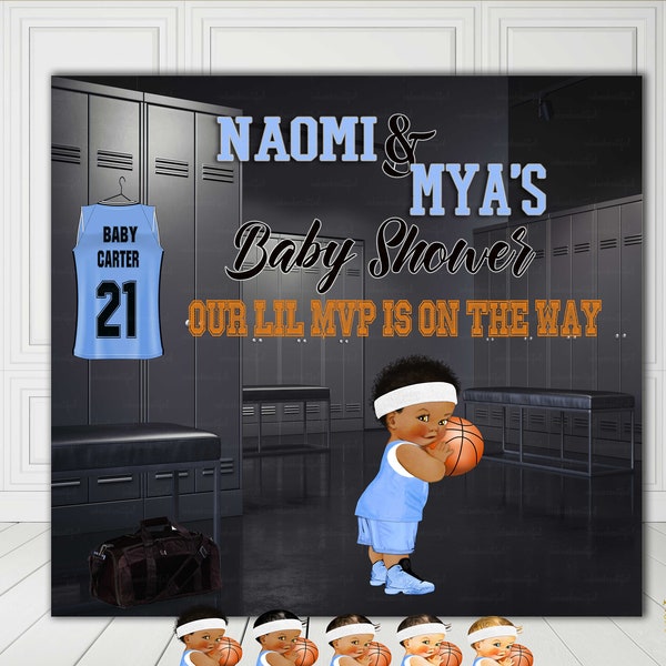 Basketball Theme Baby Shower Etsy