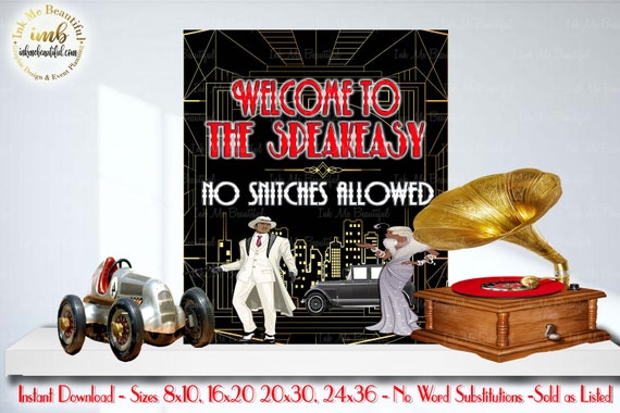 7 Great Gatsby Decorations Bundle, Great Gatsby, Great Gatsby Party Signs,  Roaring 20s Party Decorations, Art Deco Party, DIGITAL FILES 