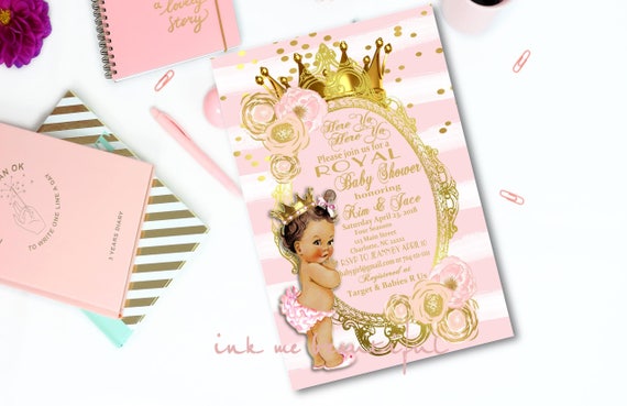 Printable Princess Baby Shower Princess Baby Shower Invite