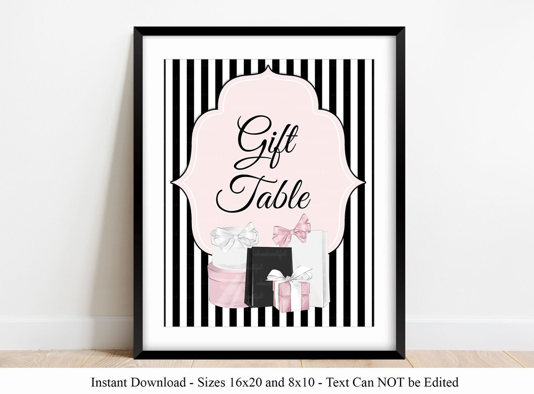 PRINTABLE Food Sign | Pink Paris Theme | Parisian Theme | Baby Shower ...