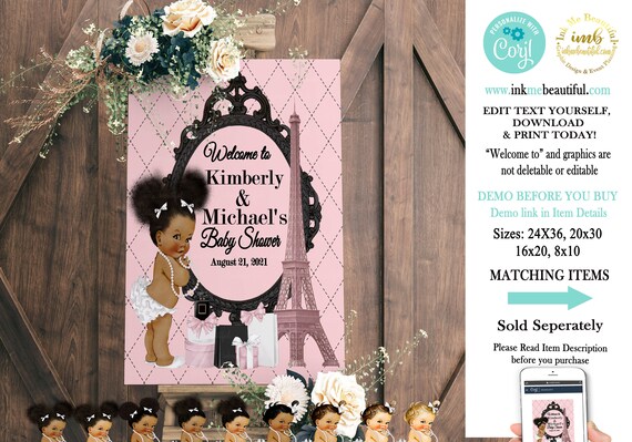 DIGITAL FILE Welcome Sign, Babyshower, Bridal Shower, Fashion Baby Shower, Fashion Bridal Shower, Fashion Birthday, Couture Party Il_570xn