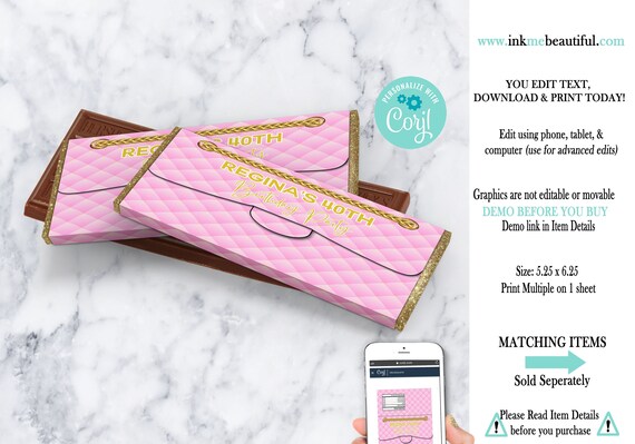 EDITABLE | Paris Theme Candy Bar Label | Paris Theme | Baby Shower | Parisian Theme PP22 Il_570xn