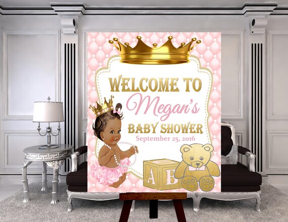 welcome princess baby shower