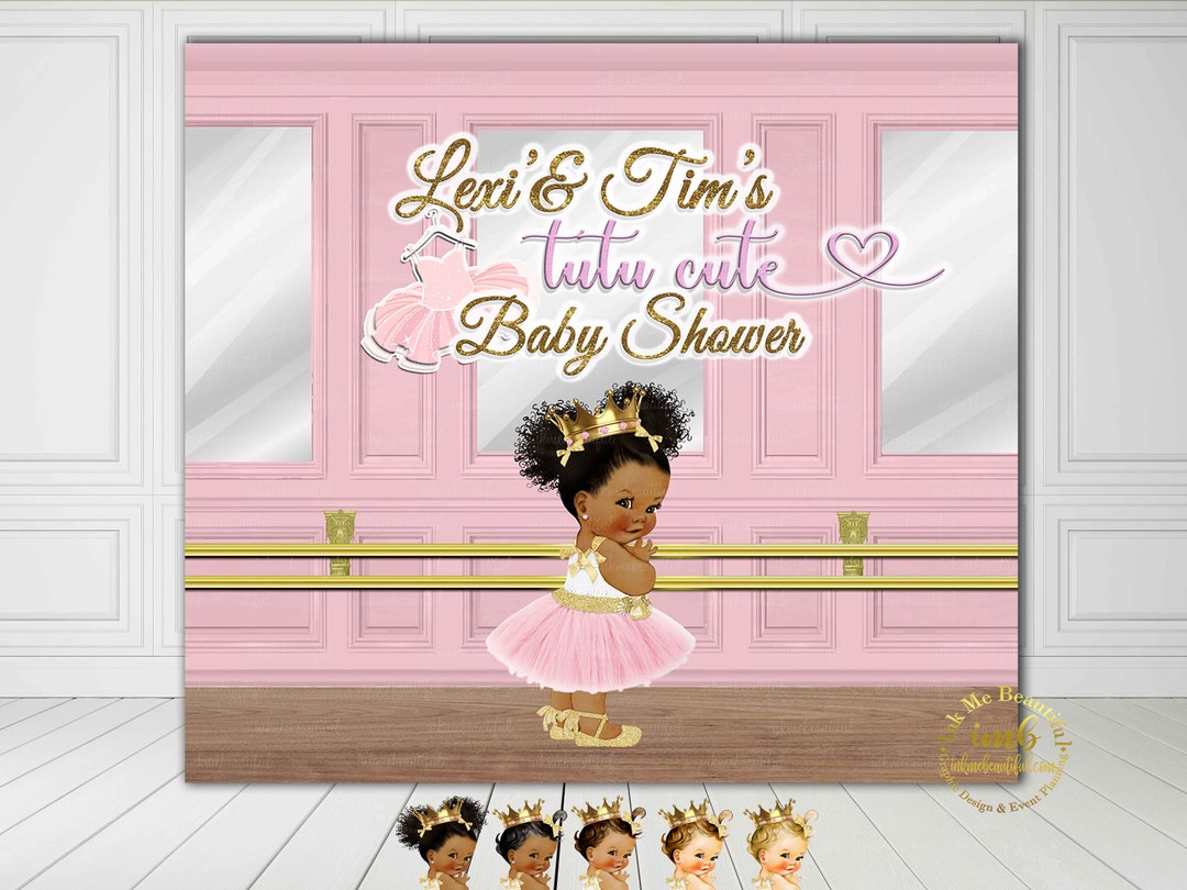 PRINTABLE Tu Tu Cute Backdrop Ballerina Themed Candy Table - Etsy