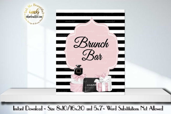 DIGITAL FILE Brunch Bar, Candy Bar Sign, Bridal Shower, Baby Shower Decor, 30th Birthday, 40th Birthday, Sweet 16 Il_570xn