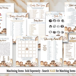 Noah's Ark Welcome Charger Insert | Noah's Ark Theme | Baby Shower | Kids Birthday Party | Baptism | First Birthday | Biblical | NA22 image 5