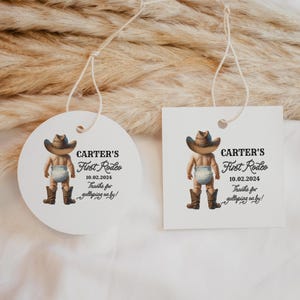EDITIERBARE Erster Rodeo Geburtstag Danke Tag Cowboy Party Wilder Westen Western Mein erstes Rodeo Geburtstag Cowboy Digitale Vorlage WR1