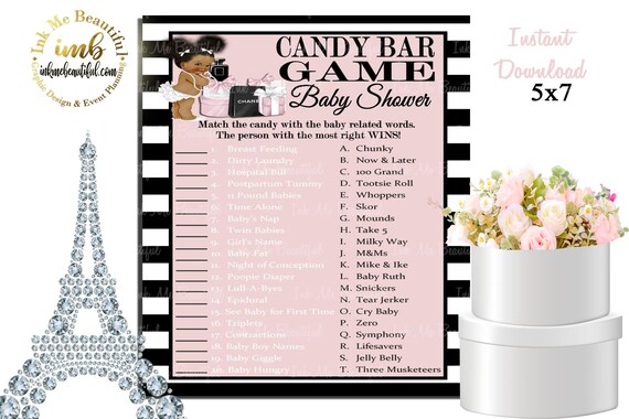 DIGITAL FILE Baby Word Categories Game, Candy Table, Baby Shower, Fashion Baby Shower, Baby Shower Decor Il_570xn