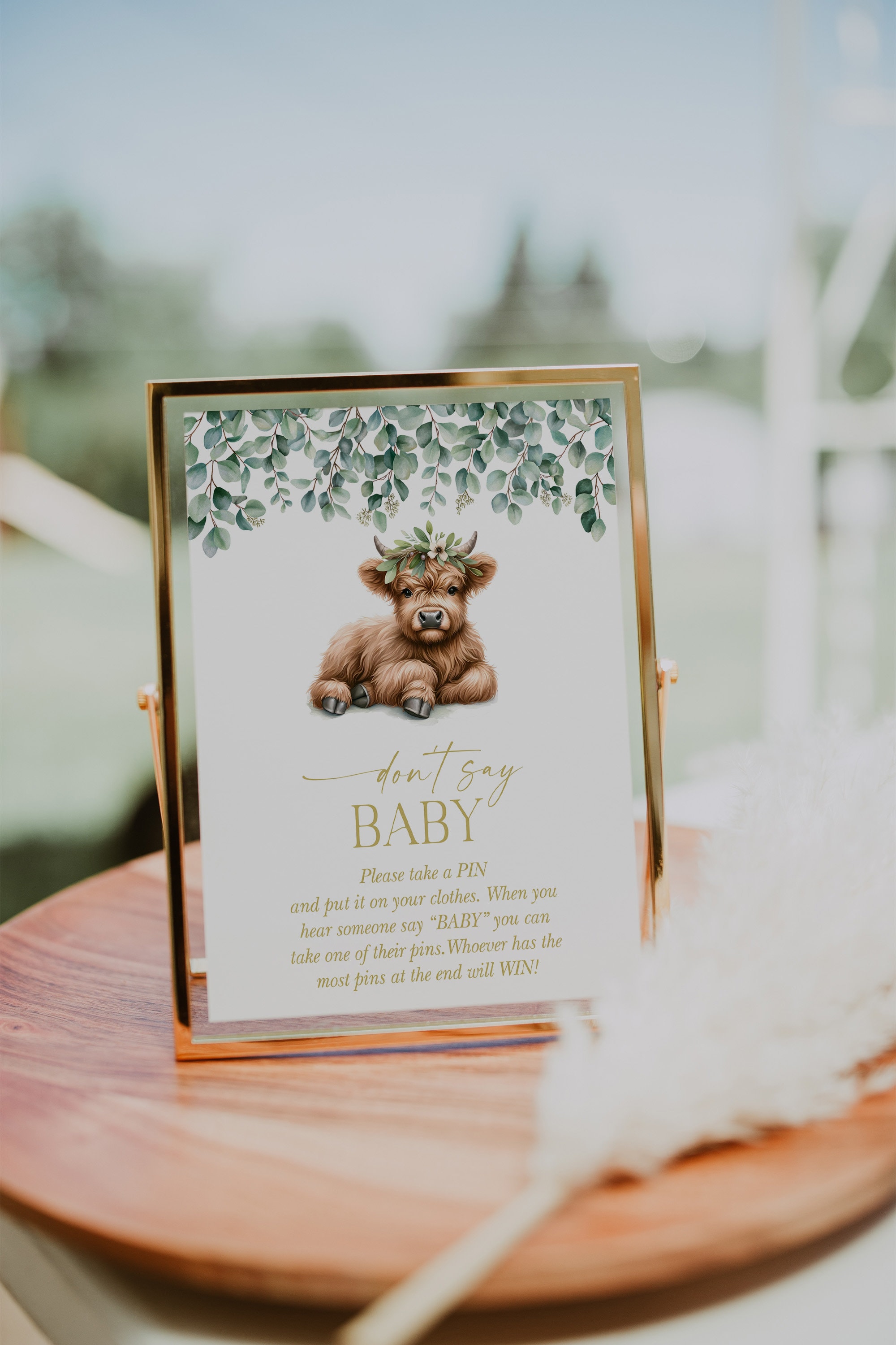 Greenery Baby Shower Guest Book Sign – WORDS & CONFETTI